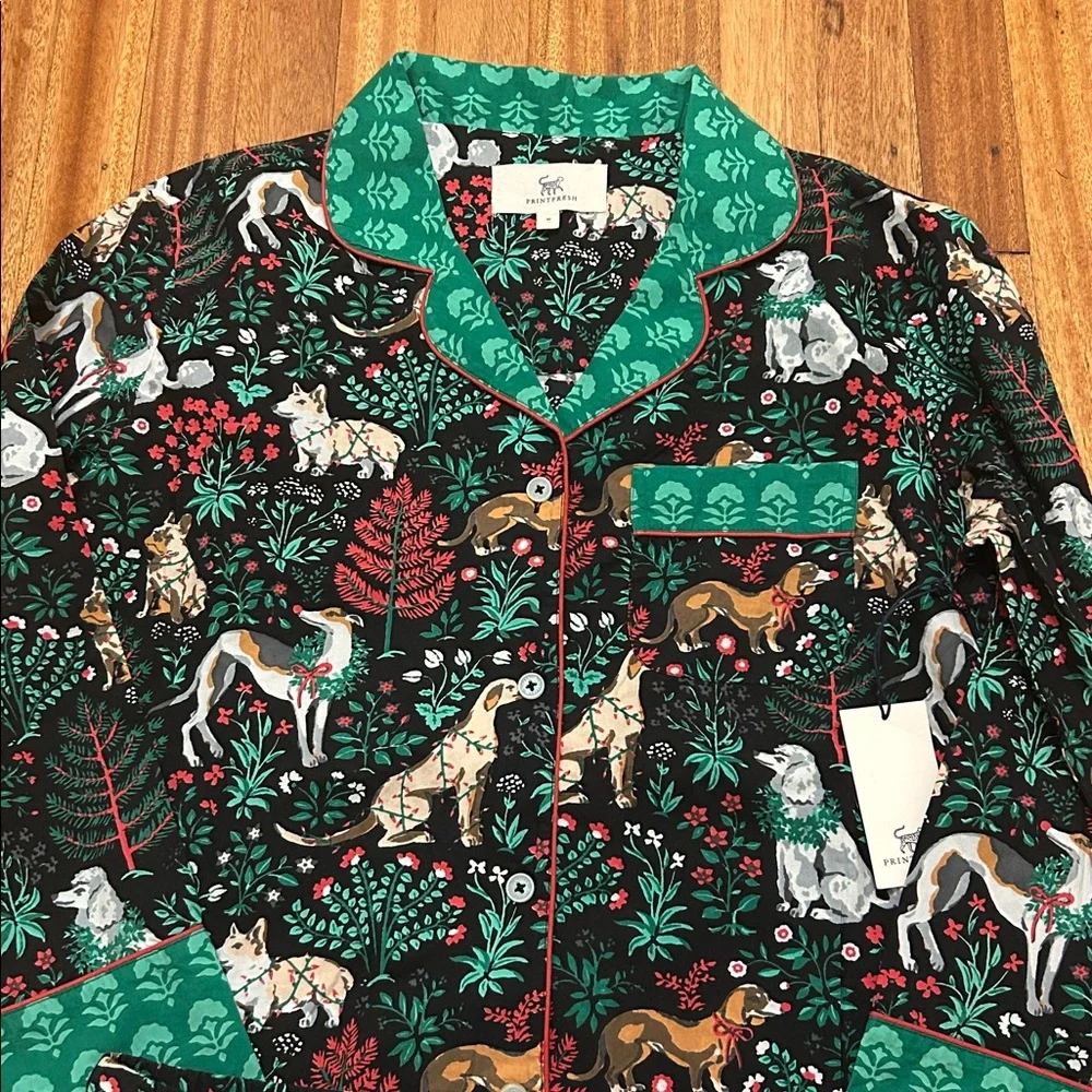 Printfresh Christmas Dog Pajama Set, Medium - Picture 3 of 6